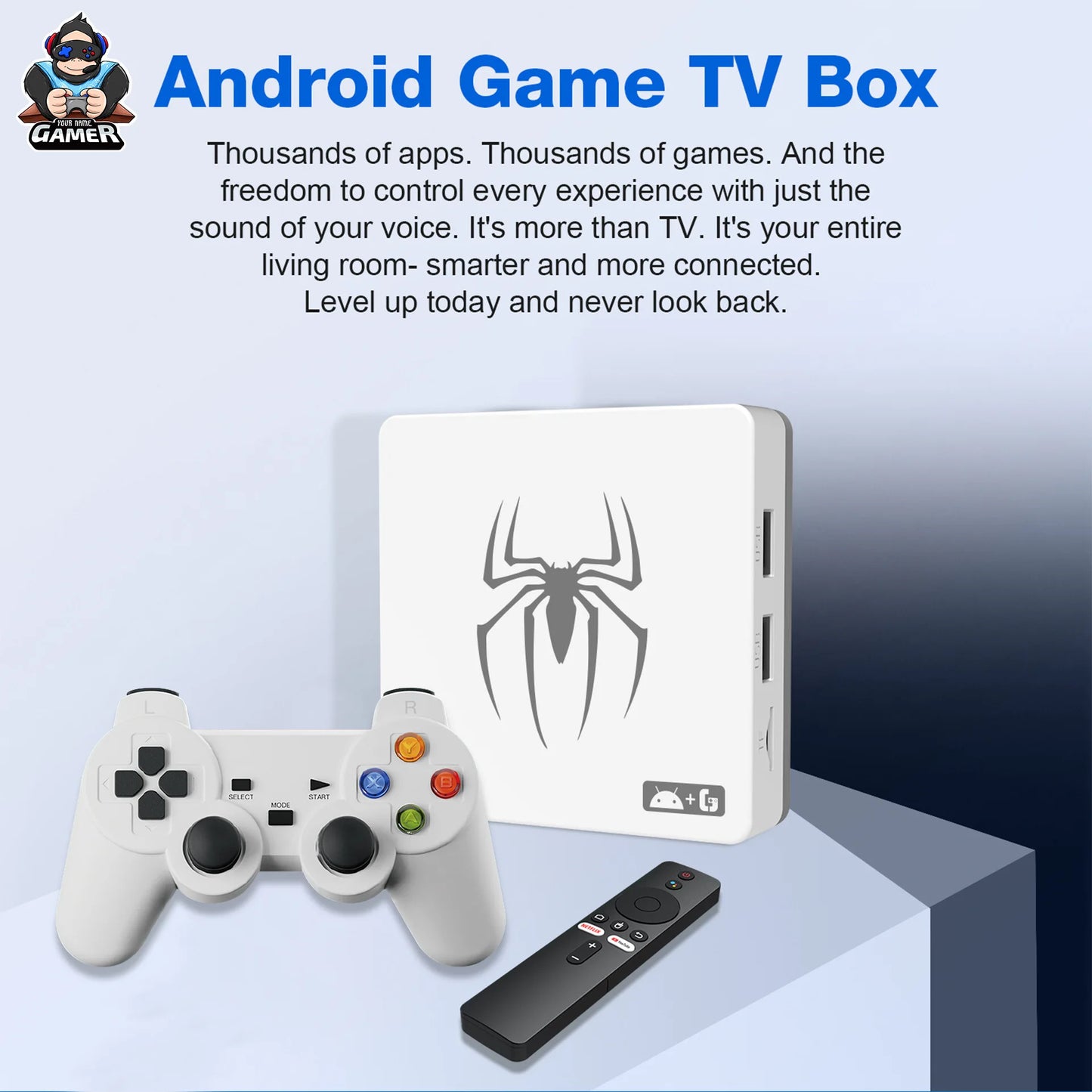 2025 G7 8K 3D video game Consoles 64GB 2.4G Wireless controller android 14 Retro classic game console 25000+ games