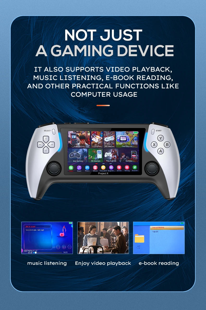 Console Portable Gaming 4.3" - Project X Retro Arcade