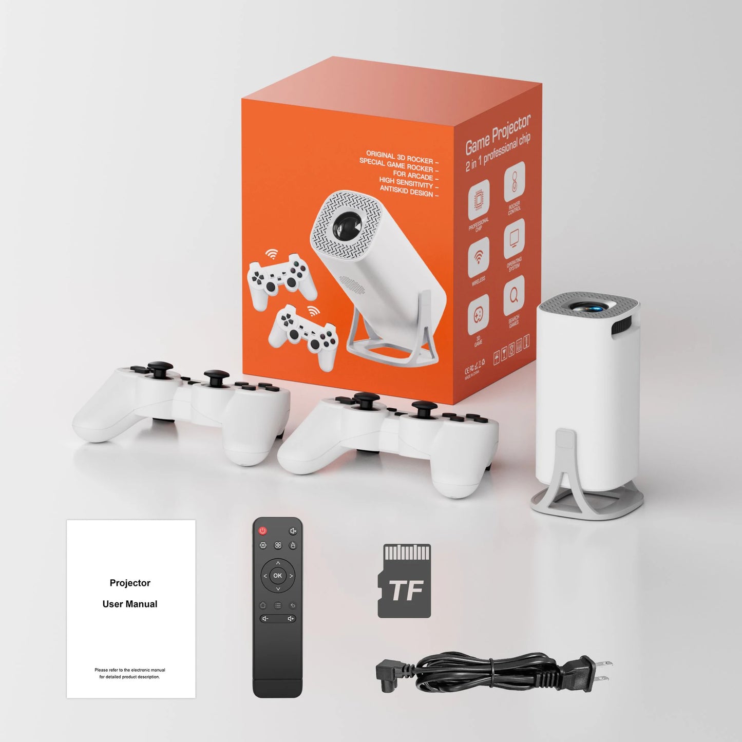 Projecteur Gaming Android 11 - S40MAX 720P avec Manette Sans Fil