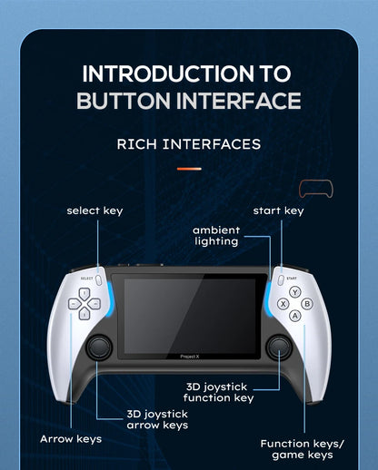 Console Portable Gaming 4.3" - Project X Retro Arcade
