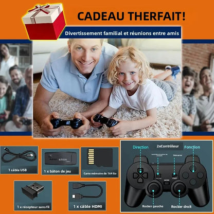 4K TV Game Stick Built-in 20000+ Games Retro Handheld Game Player NEW Video Game Console 64G 2.4G Wireless Controller Gamepad